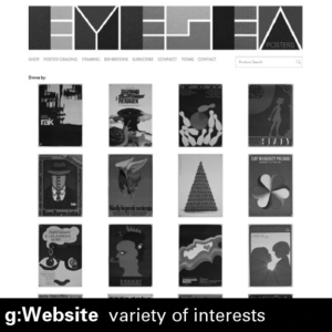 g: Websitevariety of interests